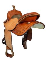 15 Inch Used TexTan Barrel Saddle