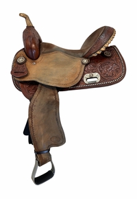 15 Inch Used TexTan Barrel Saddle
