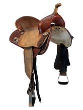 SOLD 2025/12/04 15 Inch Used TexTan Barrel Saddle