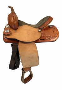 15 Inch Used TexTan Barrel Saddle
