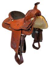 15 Inch Used TexTan Trail Saddle