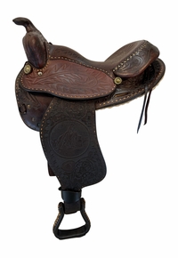 15 Inch Used TexTan Trail Saddle Medium Tree