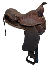 15 Inch Used TexTan Trail Saddle Medium Tree
