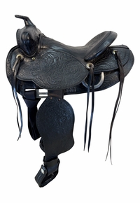 15 Inch Used TexTan Trail Saddle Medium Tree