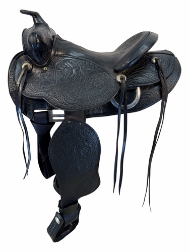 15 Inch Used TexTan Trail Saddle Medium Tree