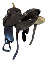 SOLD 2026/08/07 15 Inch Used Triple Creek Barrel Saddle Wide Tree