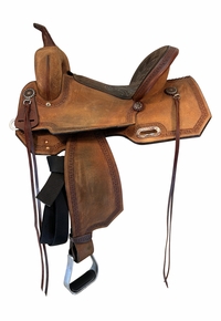15 Inch Usede High Horse by Circle Y Lindale Barrel Saddle 6228