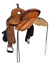 15 Inch Used High Horse by Circle Y Lindale Barrel Saddle 6228 Wide Tree
