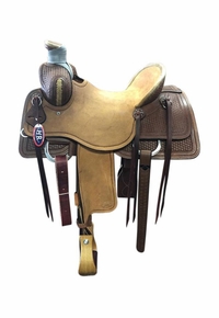 15" to 17.5" HR Hud Roberts Pecos Rancher Saddle 808