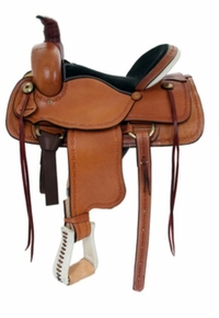 15" to 17" American Saddlery Hoss High Roper Saddle 1635