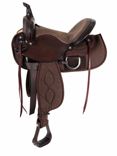15" to 17" Big Horn Lady Light Weight Flex Trail Saddle 323