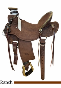 15" to 17" Billy Cook Light Weight Roughout Ranch Saddle 2294