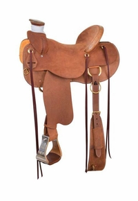 15" to 17" Circle Y Plains Rancher Roughout Hardseat Saddle 1133