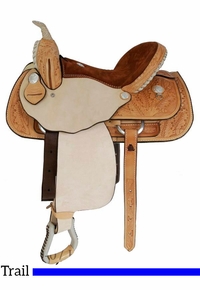 15" to 17" Dakota Light Oil Pleasure Trail Saddle 355