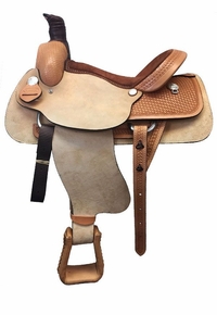 15" to 17" Dakota Roughout Roping Saddle 502