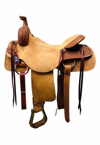 15" to 17" HR Hud Roberts Ranch Cutter Saddle 726