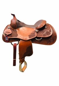 15" to 17" HR Hud Roberts Reining Saddle 763