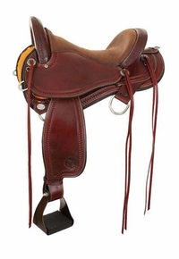 15" to 18" Circle Y Grey Forest Trail Saddle 1689