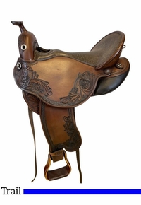 15" to 18" DP Saddlery Quantum Short & Light Western Trail Saddle 5187
