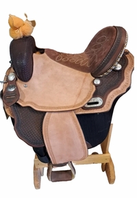 15inch DP Saddlery Barrel Saddle Saddle M1579-7440