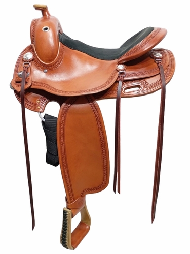 15inch DP Saddlery Flex Fit Vario Adjustable Tree 1330 - Bartmann Special Saddle 9310 Free Girth Free Girth