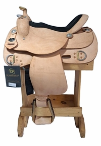 15inch DP Saddlery Trainer Roughout Plain Saddle 2206-6951