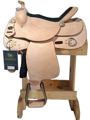 15inch DP Saddlery Trainer Roughout Plain Saddle 2206-6952