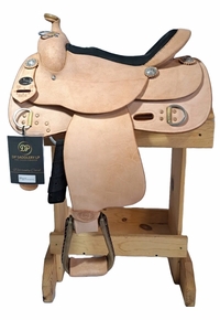 15inch DP Saddlery Trainer Roughout Plain Saddle 2206-6952