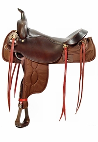 16" 17.5" Big Horn Draft Synthetic Saddle 296