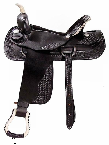16" 17" Dakota Black Trail Saddle 350