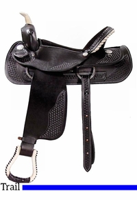 16" 17" Dakota Black Trail Saddle 350