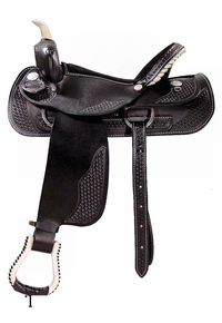 16" 17" Dakota Black Trail Saddle 350