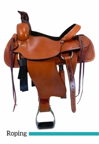 16" 17" Dakota FQHB Roping Saddle 501-c