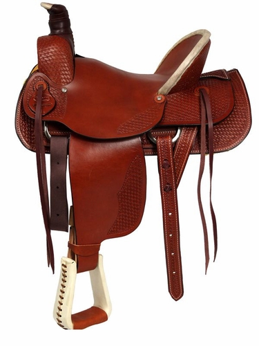 15" to 17" Dakota Hard Seat Ranch A-Fork Saddle 209af