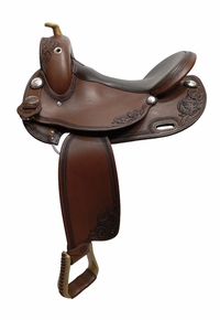 16.5inch DP Saddlery Flex Fit Vario Adj Bartmann Training Saddle 9115