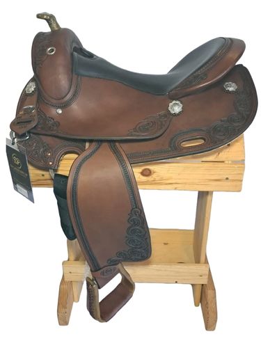 16.5inch DP Saddlery Flex Fit Vario Adjustable Tree 1305 Saddle 7145