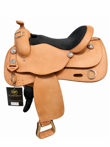 16.5inch DP Saddlery Trainer Roughout Plain Saddle 2206-6749