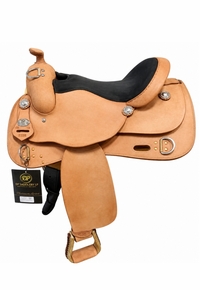 16.5inch DP Saddlery Trainer Roughout Plain Saddle 2206-6749