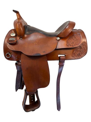 16.5Inch Used Big Horn Trail Saddle Extra Wide Tree 1775
