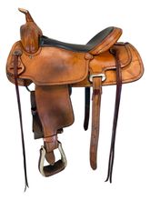 16.5Inch Used Billy Cook Greenville Trail Saddle Wide Tree 73495