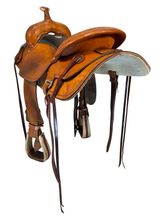 16.5Inch Used Billy Cook Greenville Trail Saddle Wide Tree 73495