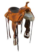 16.5Inch Used Billy Cook Greenville Trail Saddle Wide Tree 73495