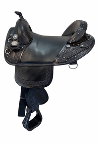 SOLD 2026/02/04j  16.5Inch Used Bob Marshall Treeless Trail Saddle Wide Tree