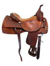 16.5Inch Used Bobs Custom Cutting Saddle