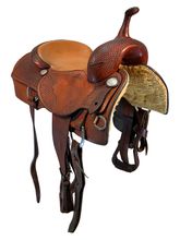 16.5Inch Used Bobs Custom Cutting Saddle
