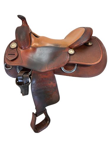 16.5Inch Used Bobs Custom Reining Saddle