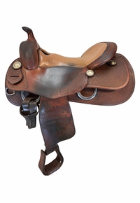 16.5Inch Used Bobs Custom Reining Saddle