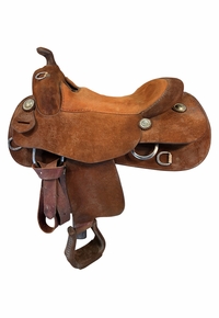 16.5Inch Used Bobs Custom Training Saddle