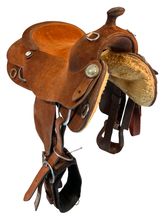 16.5Inch Used Bobs Custom Training Saddle