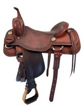 SOLD 2025/12/01j 16.5Inch Used Bowden Leather Co Ranch Saddle Platinum